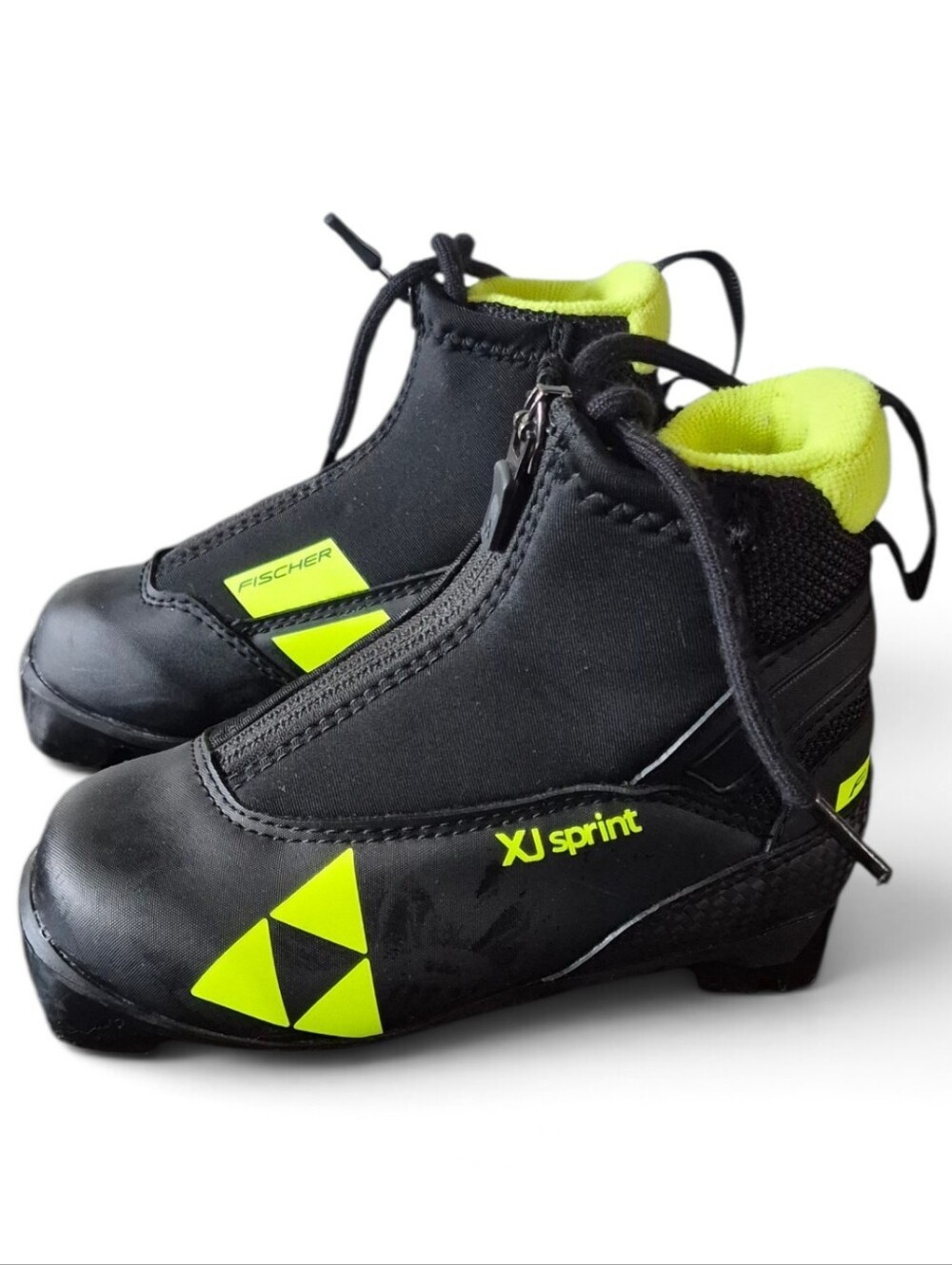 NEW Fischer XJ Sprint Kids Cross Country Ski Boots  Siz Up Lace EU 26 US 9.5